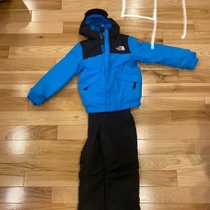 Boys Northface triclimate winter coat and A6 brand snow pants. Both size 4T.